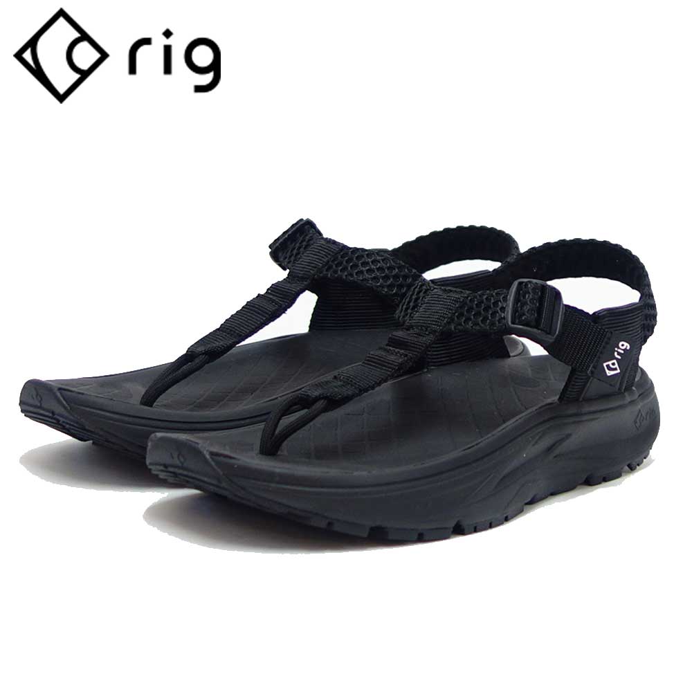 rig リグ mguu(ムグー) 0007 カラー:ブラック(ユニセックス) スポーツ サンダル 疲労回復 腰痛対策 リラックス効果 ストレス軽減「靴」