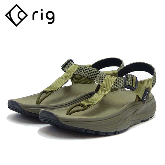 rig リグ mguu(ムグー) 0007 カラー:カーキ(ユニセックス) スポーツ サンダル 疲労回復 腰痛対策 リラックス効果 ストレス軽減「靴」