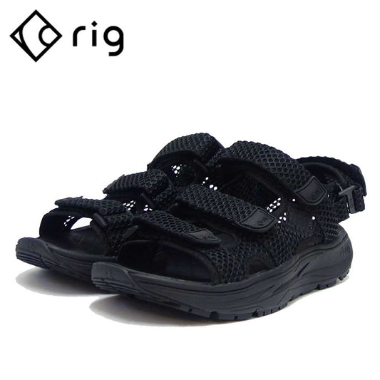 rig リグ kuvaa(クーバ) 0008 カラー:ブラック(ユニセックス) スポーツ サンダル 疲労回復 腰痛対策 リラックス効果 ストレス軽減「靴」