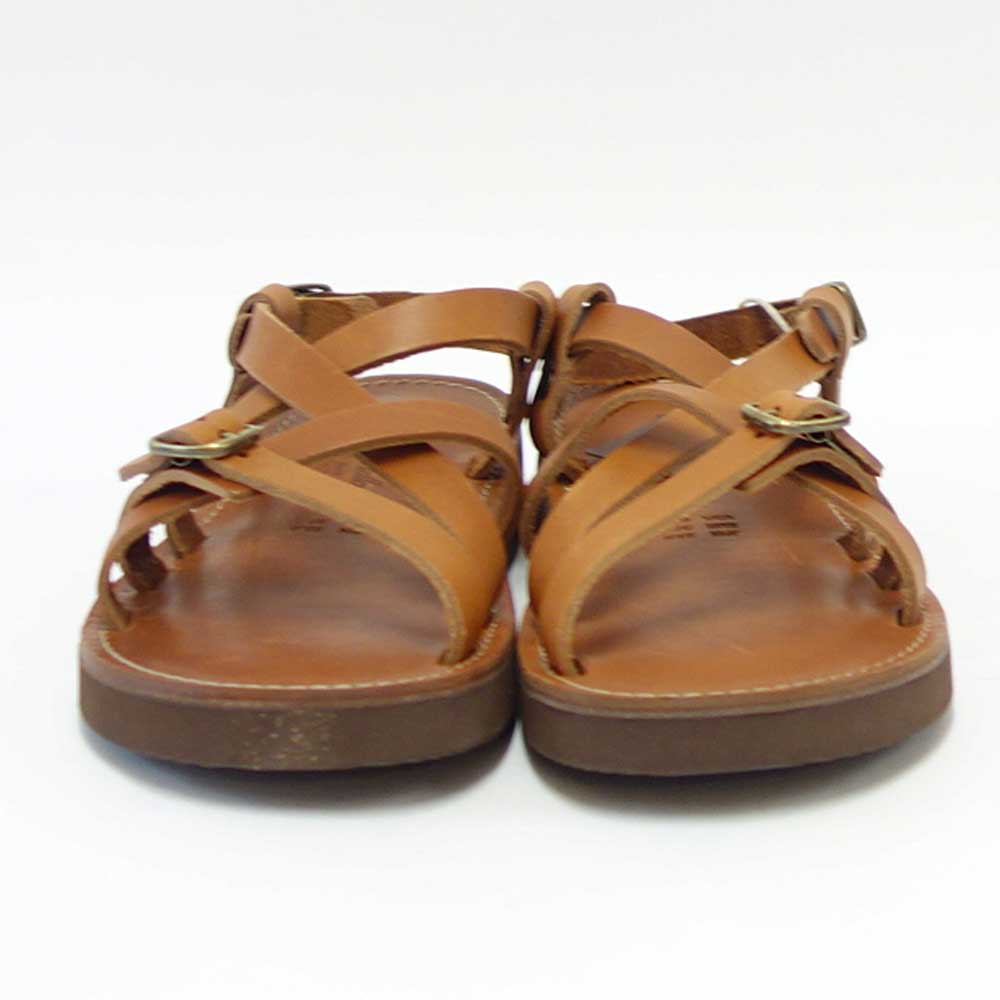 オーガニックハンドルーム Organic Handloom GAYA 001200 ブラウン フラットサンダル 日本製 天然皮革「靴」