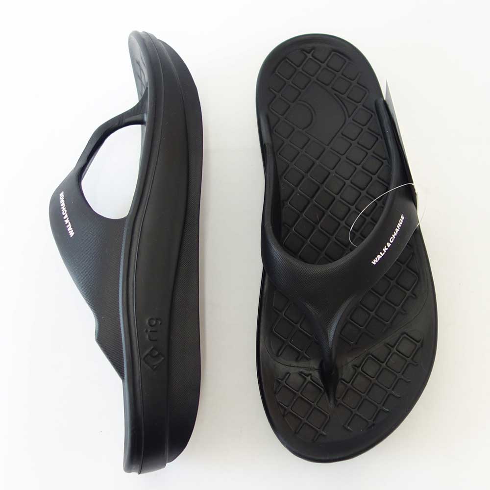 rig リグ Flip Flop 2.0(ユニセックス) 0012 カラー:ブラック スポーツ サンダル 疲労回復 腰痛対策 リラックス効果 ストレス軽減「靴」