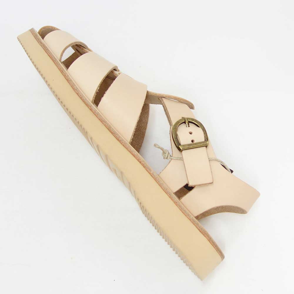 オーガニックハンドルーム Organic Handloom GURKHA 002011 ナチュラル グルカサンダル 日本製 天然皮革 ヌメ革「靴」