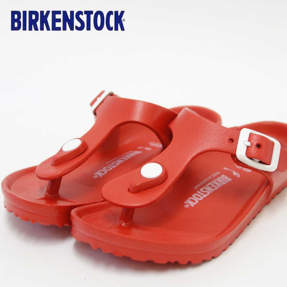 BIRKENSTOCK(ビルケンシュトック) GIZEH(ギゼ)キッズサンダル 0128393(EVA/レッド ) ドイツ製快適サンダル 「靴」子供「靴」
