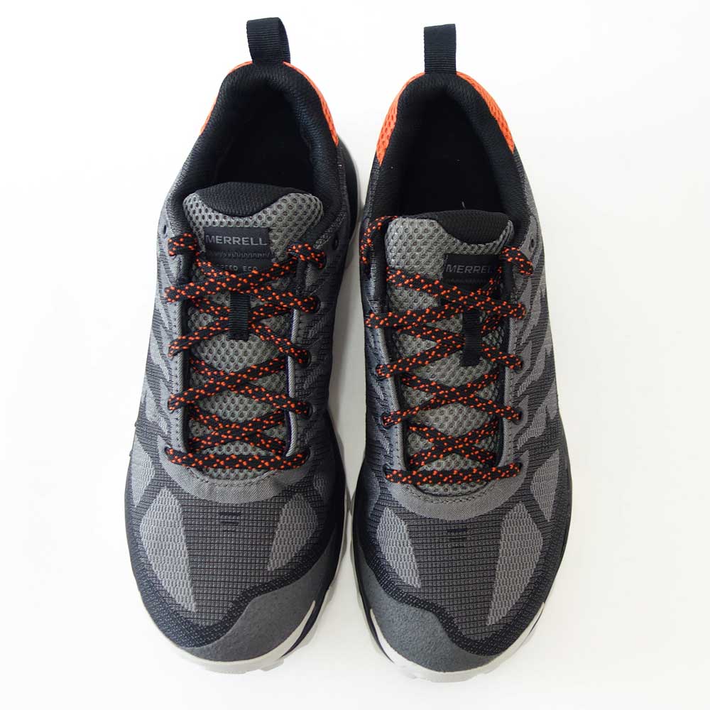 メレル MERRELL (メンズ)スピード エコ ウォータープルーフ 036999 チャコール/タンジェリン 防水メンブレン内蔵 アウトドアシューズ ウォーキング 通気性メッシュ「靴」