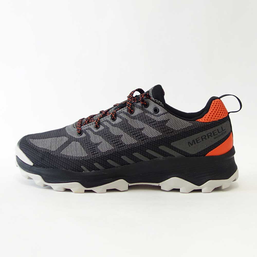 メレル MERRELL (メンズ)スピード エコ ウォータープルーフ 036999 チャコール/タンジェリン 防水メンブレン内蔵 アウトドアシューズ ウォーキング 通気性メッシュ「靴」