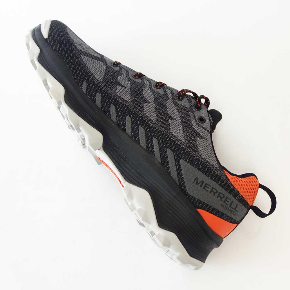 メレル MERRELL (メンズ)スピード エコ ウォータープルーフ 036999 チャコール/タンジェリン 防水メンブレン内蔵 アウトドアシューズ ウォーキング 通気性メッシュ「靴」