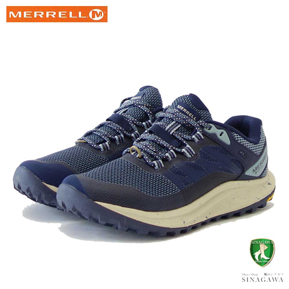 MERRELL メレル アントラ 3 ゴアテックス ANTORA 3 GORE-TEX(レディース) 037342 SEA(シー) 完全防水 ウォーキングシューズ ローカット トレイルランニング ハイキングモデル「靴」