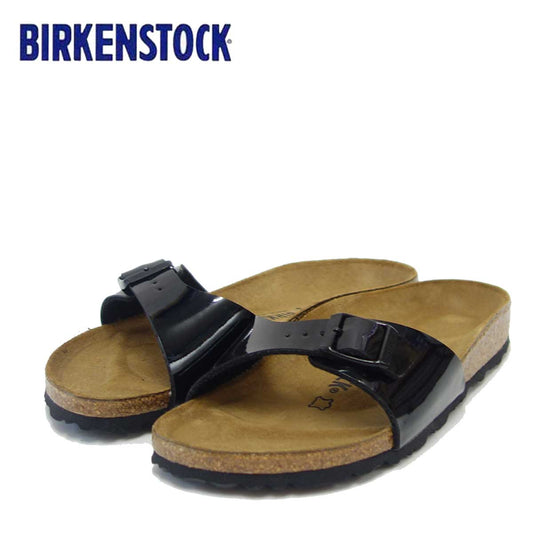 BIRKENSTOCK ビルケンシュトック MADRID(マドリッド) GC 040303 ブラックパテント(レディース)「正規輸入品」 ドイツ生まれの快適サンダル 「靴」