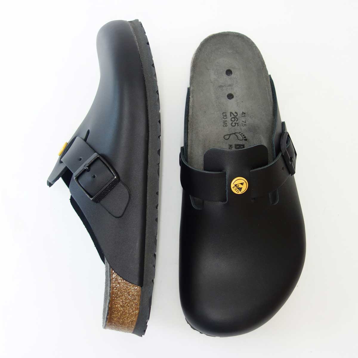 ビルケンシュトック BIRKENSTOCK プロフェッショナル Boston(ボストン) ESD 帯電消散機能付き 061360 ブラック(メンズ)ナチュラルな天然皮革アッパー (メンズ サンダル)「靴」