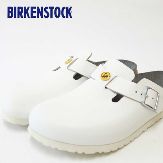 BIRKENSTOCK ビルケンシュトック プロフェッショナル  Boston(ボストン) ESD 帯電消散機能付き  061378 ホワイト(レディース) ナチュラルな天然皮革アッパー 「靴」サンダル ALPRO アルプロ 医療機関用