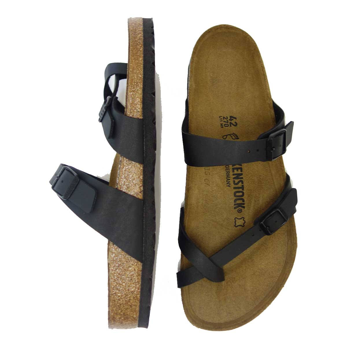 BIRKENSTOCK ビルケンシュトック MAYARI(マヤリ)ブラック 071791 (レギュラーフィット 幅広) ドイツ生まれの快適サンダル 「正規品」 「靴」