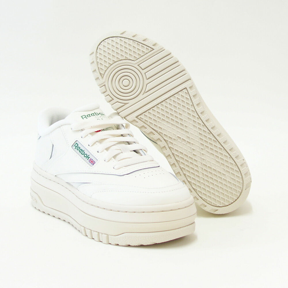ReebokリーボックCLUBCEXTRA100010060チョーク(レディース)厚底スニーカークラシックテニスシューズ「靴」