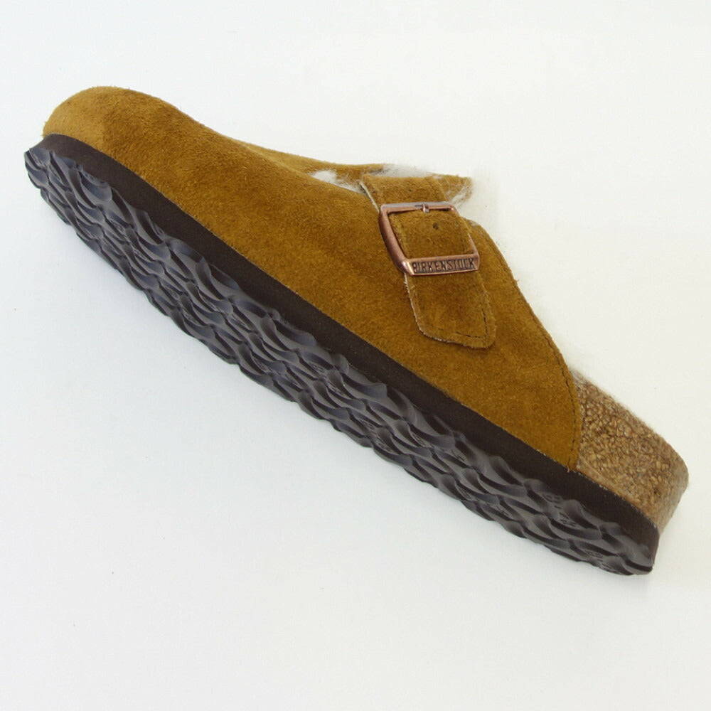 ビルケンシュトック BIRKENSTOCK Boston VL/Fell(ボストン)幅狭(ナローフィット) 1001141(スエードレザー/ミンク)(ラムスキンボア) サボ クロッグ ドイツ製快適サンダル 「靴」