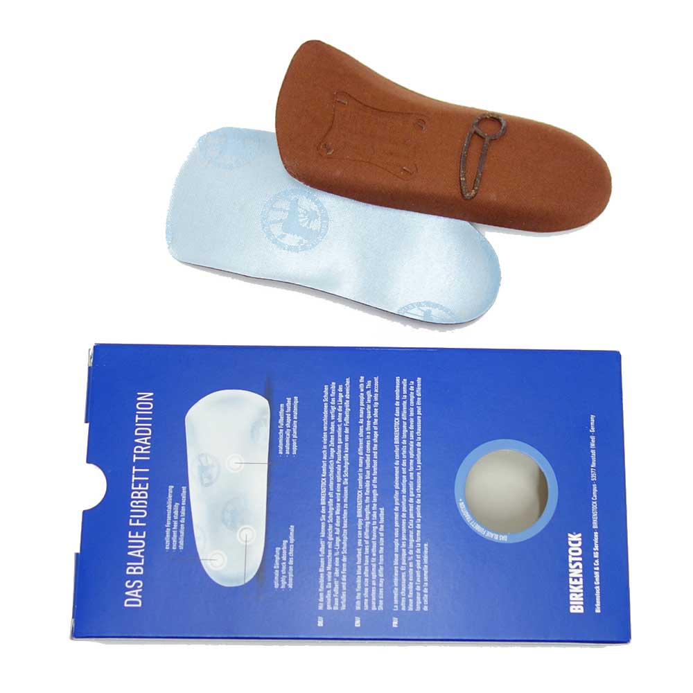 ビルケンシュトック BIRKENSTOCK インソール ブルーフットベッド トラディッション カラー:ブルー 1001158(幅狭)コルク製フットベッド(ドイツ製)