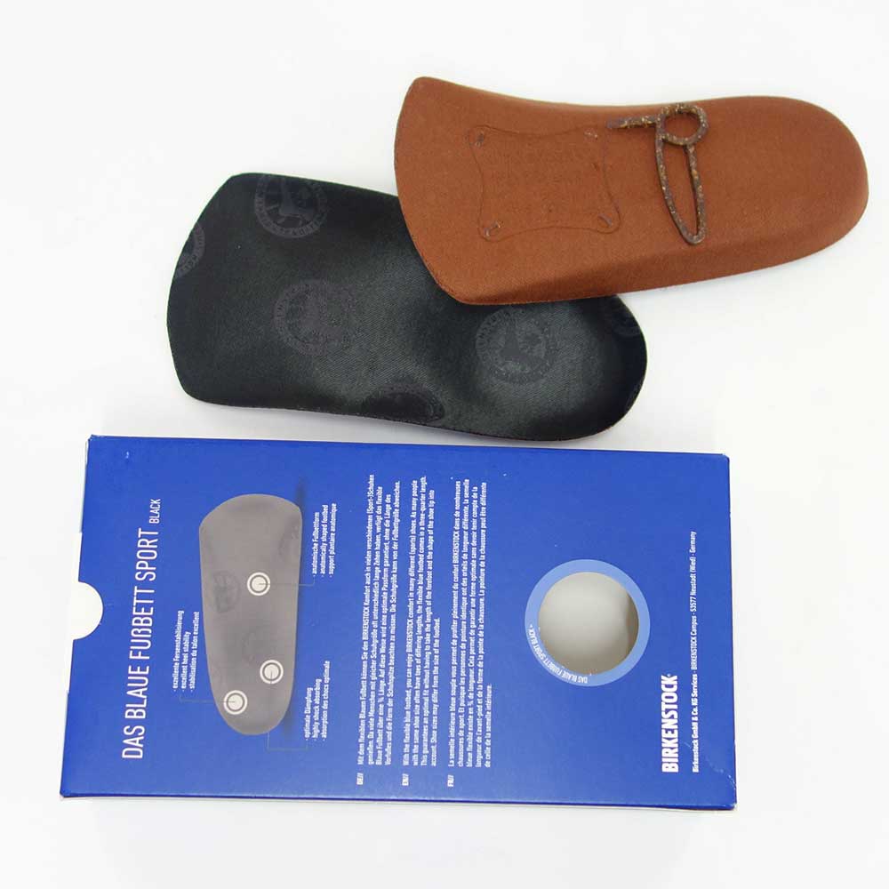 ビルケンシュトック BIRKENSTOCK インソール ブルーフットベッド スポーツ カラー:ブラック 1001180(幅広)コルク製フットベッド(ドイツ製)