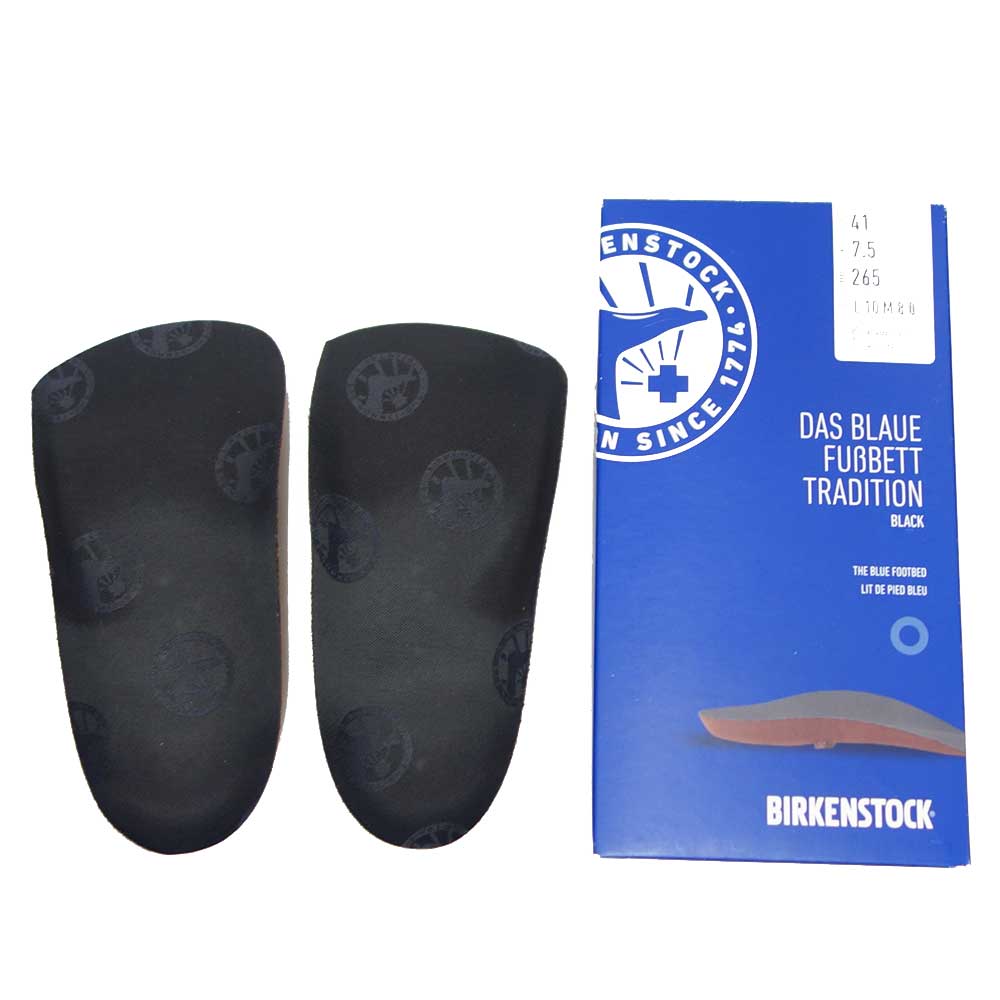ビルケンシュトック BIRKENSTOCK インソール ブルーフットベッド トラディッション カラー:ブラック 1001188(幅広)コルク製フットベッド(ドイツ製)