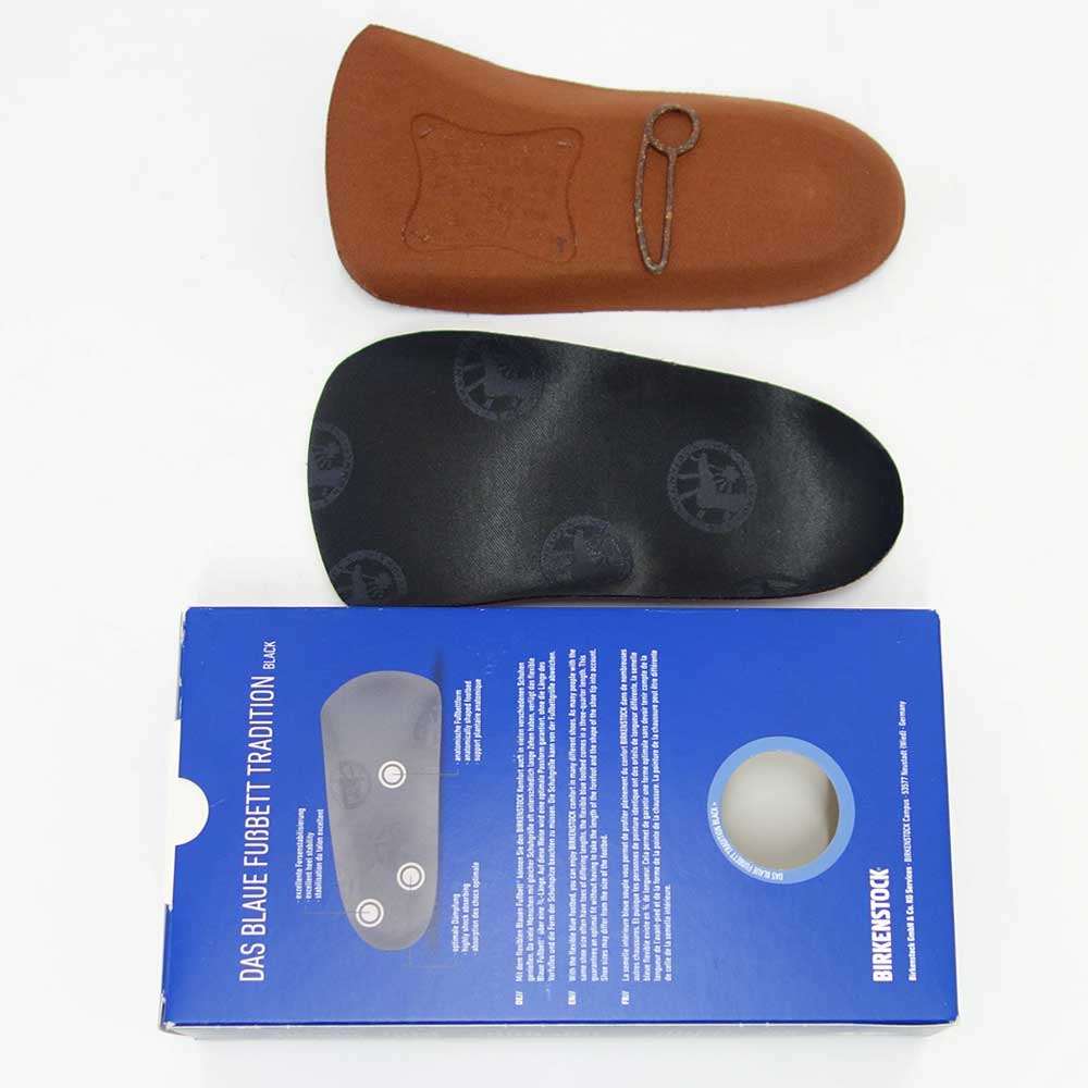 ビルケンシュトック BIRKENSTOCK インソール ブルーフットベッド トラディッション カラー:ブラック 1001188(幅広)コルク製フットベッド(ドイツ製)