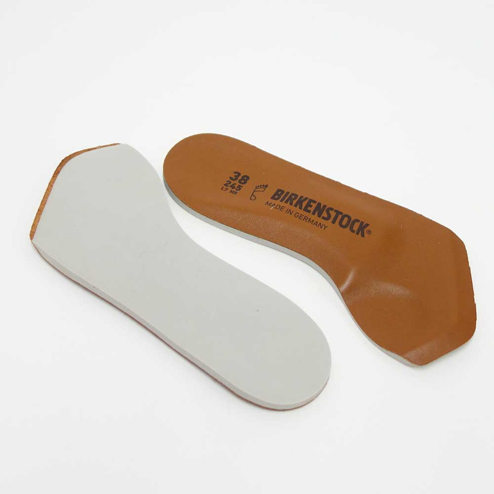 ビルケンシュトック BIRKENSTOCK インソール Leather Insole(レザーインソール) カラー:ブラウン 1001245(幅広)レザー&ラテックスフットベッド(ドイツ製)