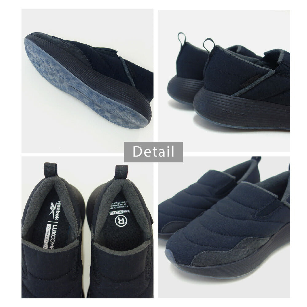 ReebokリーボックDMXCOMFORT+SLIPONWINTER10020816(レディース)コンフォートプラススリッポンウィンタースニーカー楽ちんシンプル白黒ホワイトブラック100208162100208163「靴」