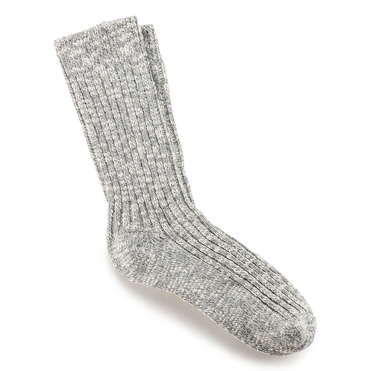 BIRKENSTOCK ビルケンシュトック COTTON SLUB(コットンスラブ) グレー/ホワイト 包み込まれるような優しいソックス