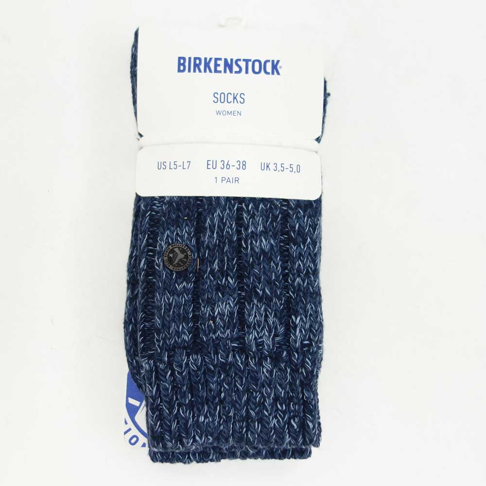 ビルケンシュトック BIRKENSTOCK コットンツイスト BLUE(トルコ製) 包み込まれるような優しいソックス