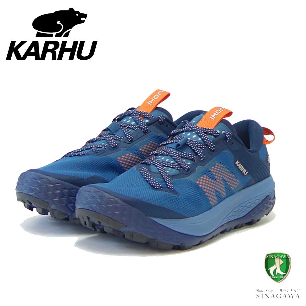 カルフ KARHU イコニ トレイル 100344 セットセイル/H.パンプキン(メンズ) IKONI TRAIL WR 山歩き 登山靴 アウトドア ランニングシューズ ウォーキング 軽量スニーカー「靴」