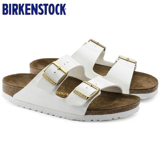 ビルケンシュトック BIRKENSTOCK ARIZONA(アリゾナ)<br>GC 1005294 ホワイトパテント(ビルコフロー)<BR>(レディース サンダル)「正規輸入品」ドイツ生まれの快適サンダル<br>「靴」