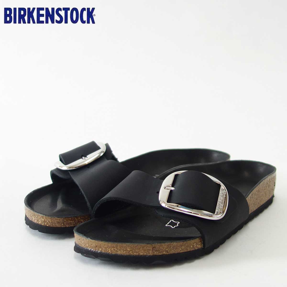 BIRKENSTOCKビルケンシュトックMADRIDBigBuckle(マドリッド)GC1006523オイルドレザー/ブラック(レディース)「正規輸入品」ドイツ生まれの快適サンダル「靴」