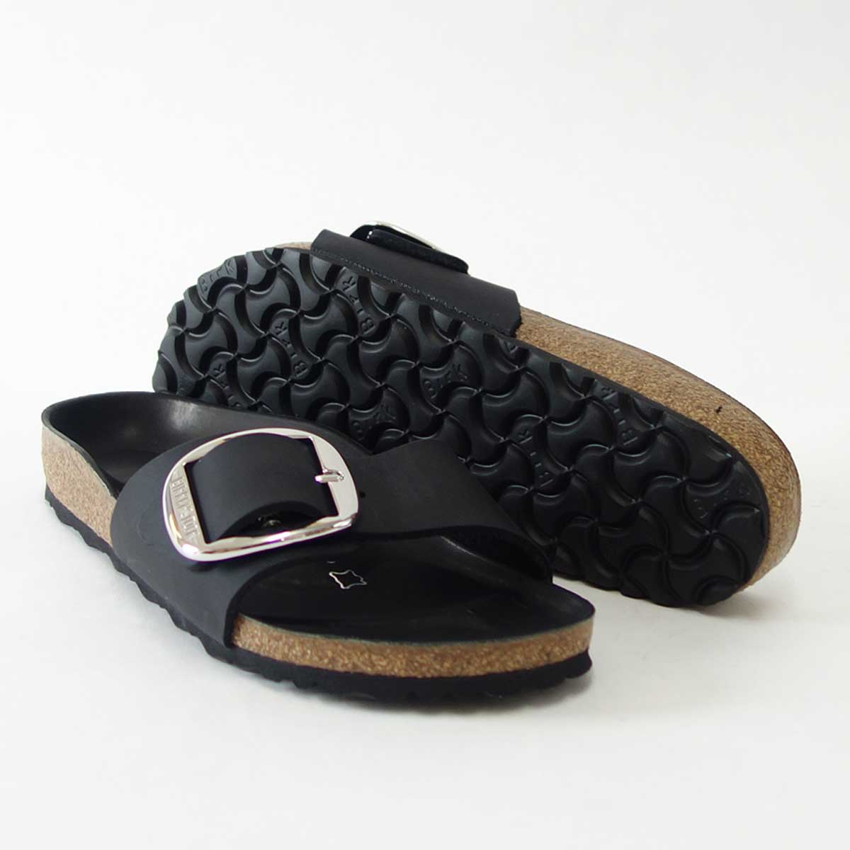 BIRKENSTOCKビルケンシュトックMADRIDBigBuckle(マドリッド)GC1006523オイルドレザー/ブラック(レディース)「正規輸入品」ドイツ生まれの快適サンダル「靴」
