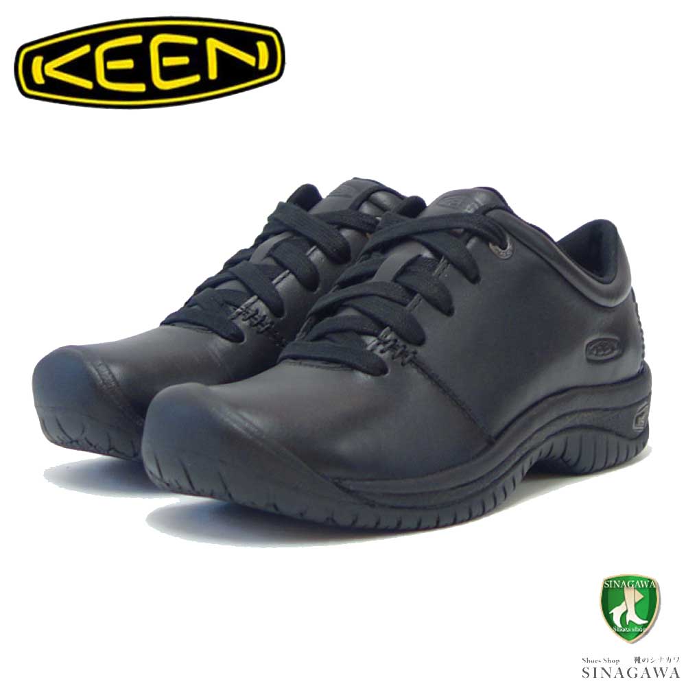 KEEN キーン PTC OXFORD 1006999 ピーティーシー オックスフォード ワークシューズ カラー:ブラック 防水 ビジネス ウォーキング (レディース)「靴」