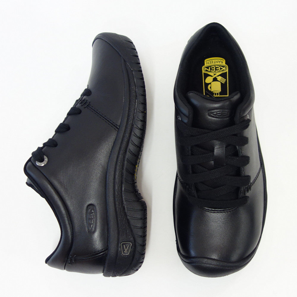 KEEN キーン PTC OXFORD 1006999 ピーティーシー オックスフォード ワークシューズ カラー:ブラック 防水 ビジネス ウォーキング (レディース)「靴」