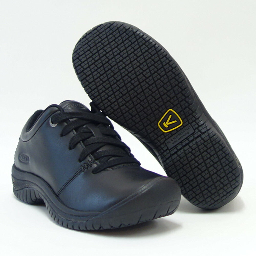 KEEN キーン PTC OXFORD 1006999 ピーティーシー オックスフォード ワークシューズ カラー:ブラック 防水 ビジネス ウォーキング (レディース)「靴」