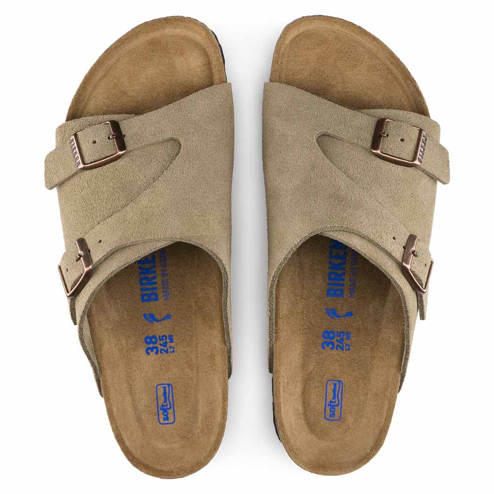 ビルケンシュトック BIRKENSTOCK Zurich Soft Footbed(チューリッヒ ソフトフットベッド)  1009532 トープ(スエードレザー) (ユニセックス サンダル レギュラーフィット)「正規輸入品」 「靴」