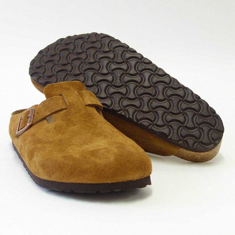 ビルケンシュトック BIRKENSTOCK Boston(ボストン)幅広(レギュラーフィット) 1009542(スエードレザー/ミンク)(ソフトクッション内蔵) サボ クロッグ ドイツ製快適サンダル 「靴」