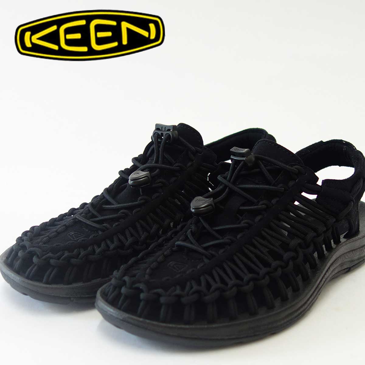 KEEN キーン UNEEK(ユニーク) 1014097(メンズ) キーン独自のハイブリッドサンダル カラー:Black/Black 「靴」