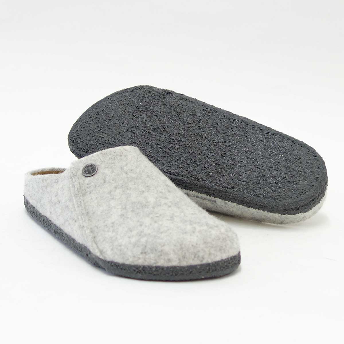 ビルケンシュトック BIRKENSTOCK Zermatt Rivet(ツェルマット)幅狭(ナローフィット) 1014934(ウールフェルト/ライトグレー) 「靴」