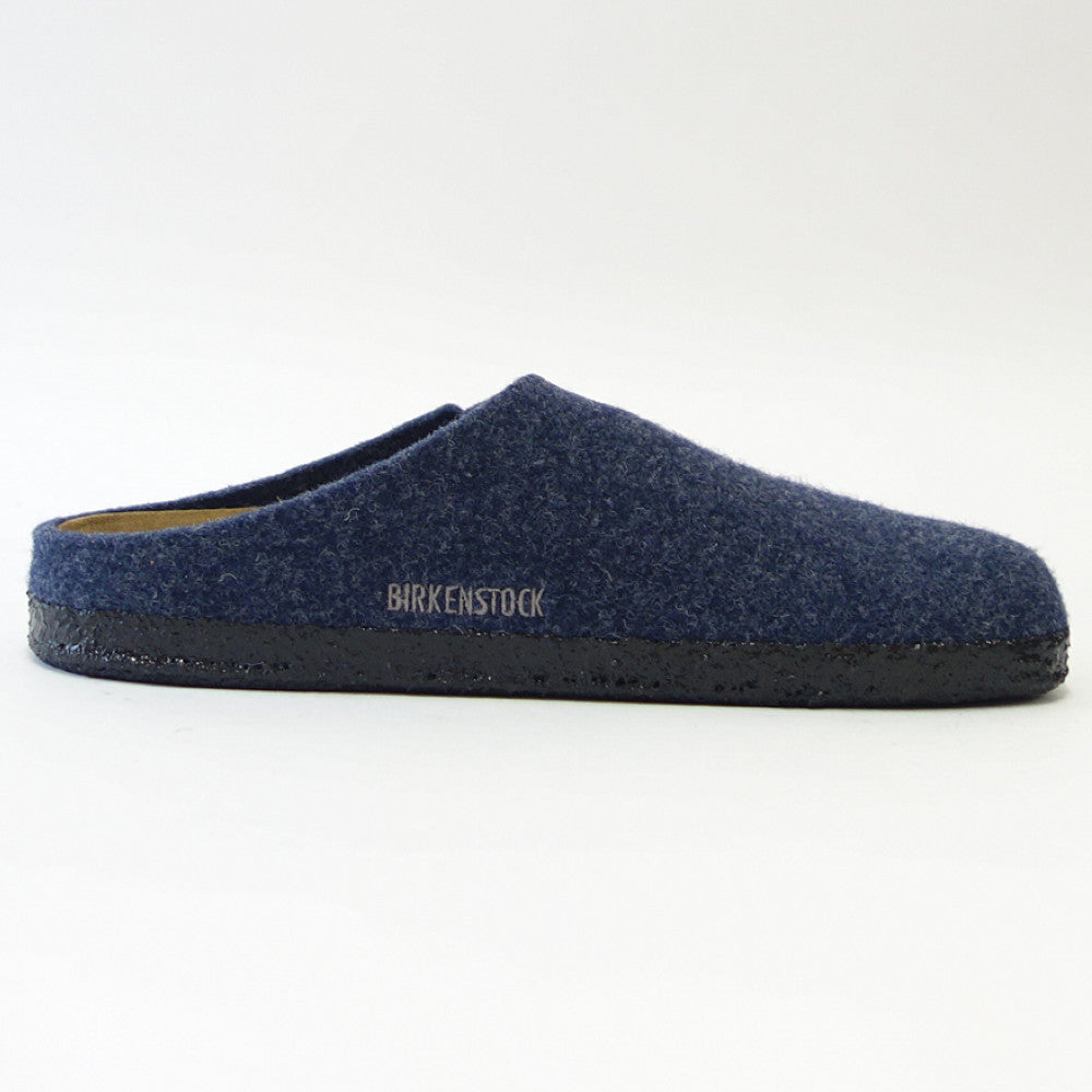ビルケンシュトック BIRKENSTOCK Zermatt Rivet(ツェルマット)幅広(レギュラーフィット) 1017519(ウールフェルト/ダークブルー)メンズ イタリア製 室内履き「靴」