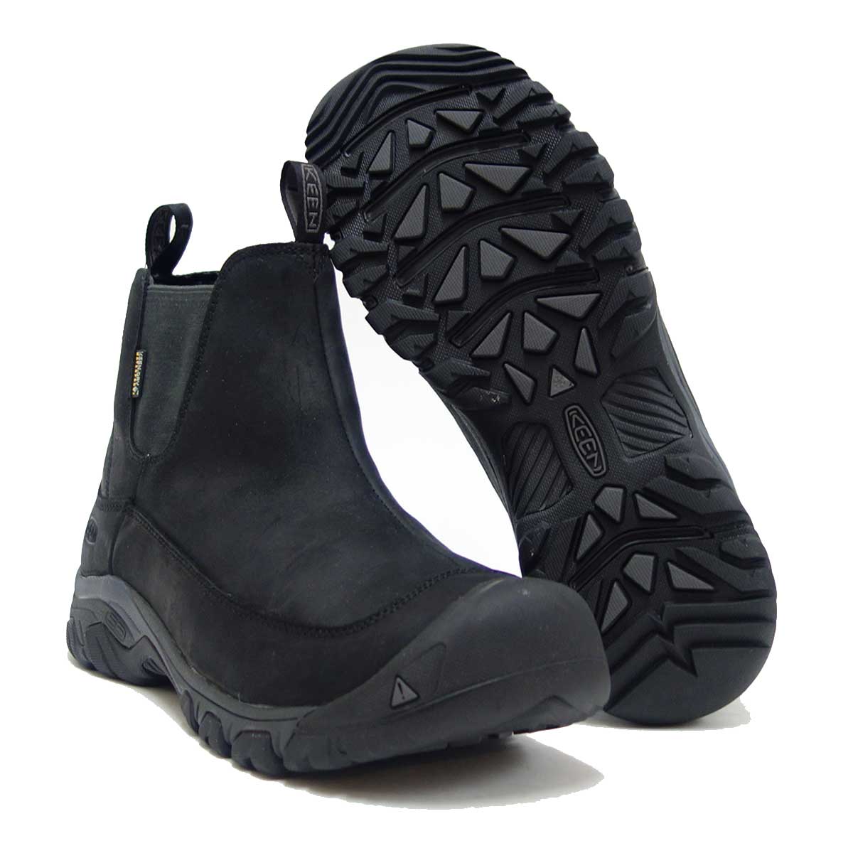 キーン KEEN アンカレッジ ブーツ スリー ウォータープルーフ 1017789 ブラック(メンズ) サイドゴアブーツ ワークブーツ 「靴」