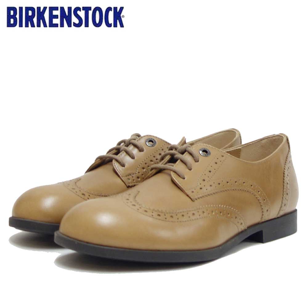 ビルケンシュトック BIRKENSTOCK LARAMIE LOW(ララミー ロー)レディース 1017802(天然皮革/サンド) カッター トラッド ウィングチップ「靴」