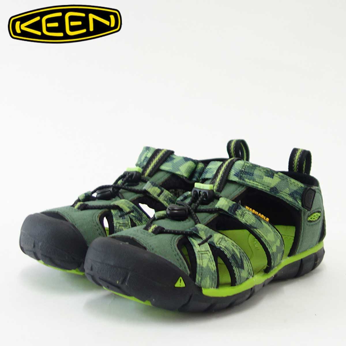 KEEN キーン KIDS Seacamp 2 cnx <br>1018113(キッズ)1018109 <BR>シーキャンプツーシーエヌエックス<br>カラー:DUCK GREEN / GREENERY<BR>「靴」