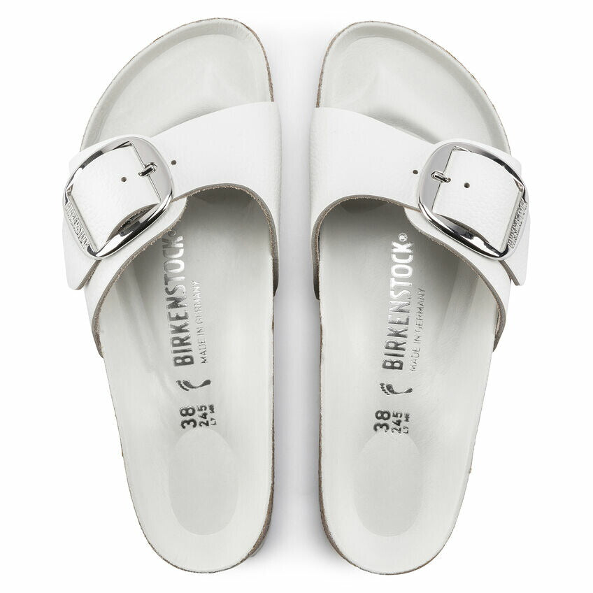 BIRKENSTOCKビルケンシュトックMADRIDBigBuckle(マドリッド)1018866(ナローフィット)ナチュラルレザー/ホワイト(レディース)「正規輸入品」ドイツ生まれの快適サンダル「靴」