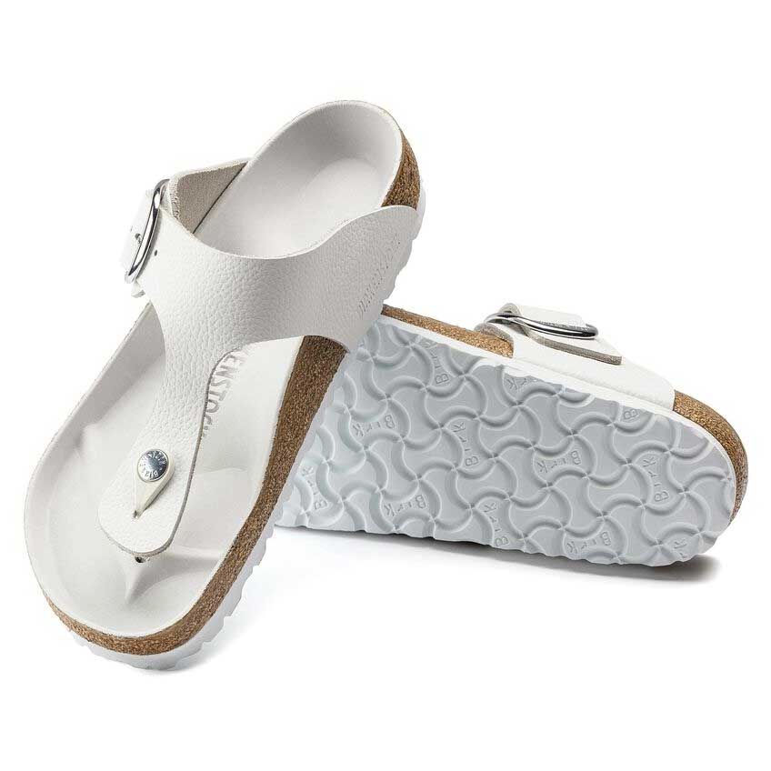 BIRKENSTOCKビルケンシュトックGizehBigBuckle(ギゼビッグバックル)ホワイト1018885(レギュラーフィット幅広)天然皮革レディースサンダルトングミュールクロッグコンフォートドイツ製「正規品」「靴」