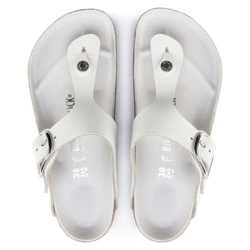 BIRKENSTOCKビルケンシュトックGizehBigBuckle(ギゼビッグバックル)ホワイト1018885(レギュラーフィット幅広)天然皮革レディースサンダルトングミュールクロッグコンフォートドイツ製「正規品」「靴」