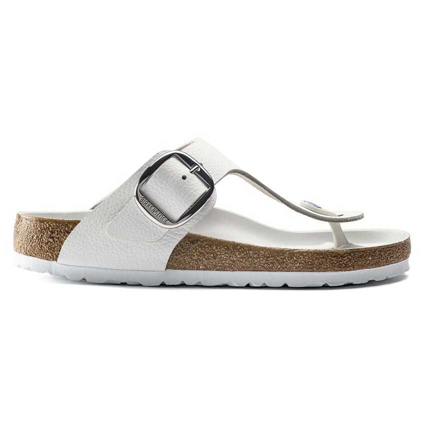 BIRKENSTOCKビルケンシュトックGizehBigBuckle(ギゼビッグバックル)ホワイト1018885(レギュラーフィット幅広)天然皮革レディースサンダルトングミュールクロッグコンフォートドイツ製「正規品」「靴」