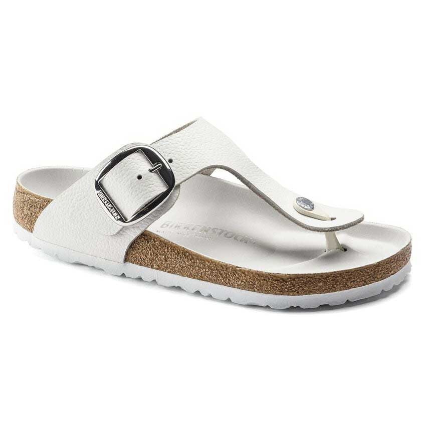 BIRKENSTOCKビルケンシュトックGizehBigBuckle(ギゼビッグバックル)ホワイト1018885(レギュラーフィット幅広)天然皮革レディースサンダルトングミュールクロッグコンフォートドイツ製「正規品」「靴」