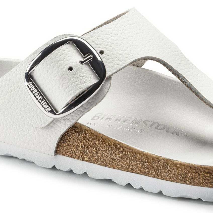 BIRKENSTOCKビルケンシュトックGizehBigBuckle(ギゼビッグバックル)ホワイト1018885(レギュラーフィット幅広)天然皮革レディースサンダルトングミュールクロッグコンフォートドイツ製「正規品」「靴」