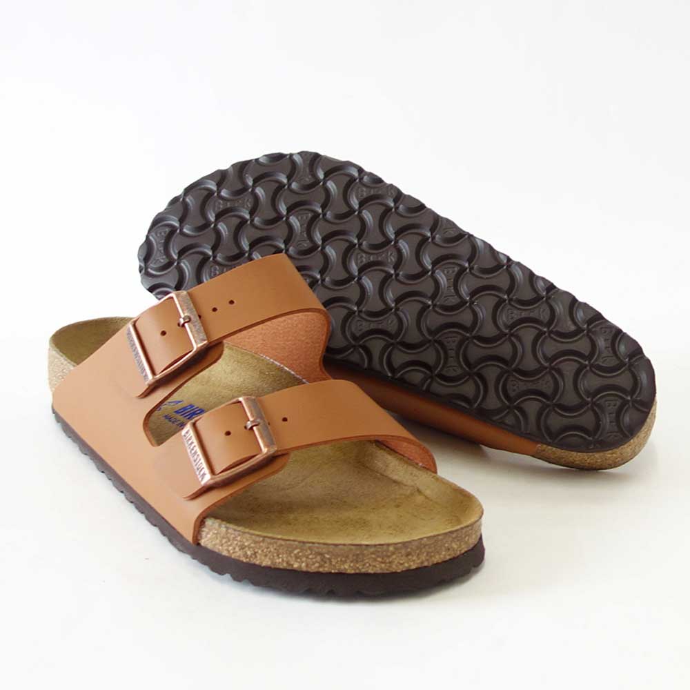 BIRKENSTOCK ビルケンシュトック ARIZONA(アリゾナ)Birko-Flor 1019067 ジンジャーブラウン(レギュラーフィット 幅広)ソフトフットベッド ドイツ製 コンフォートサンダル 正規品 「靴」