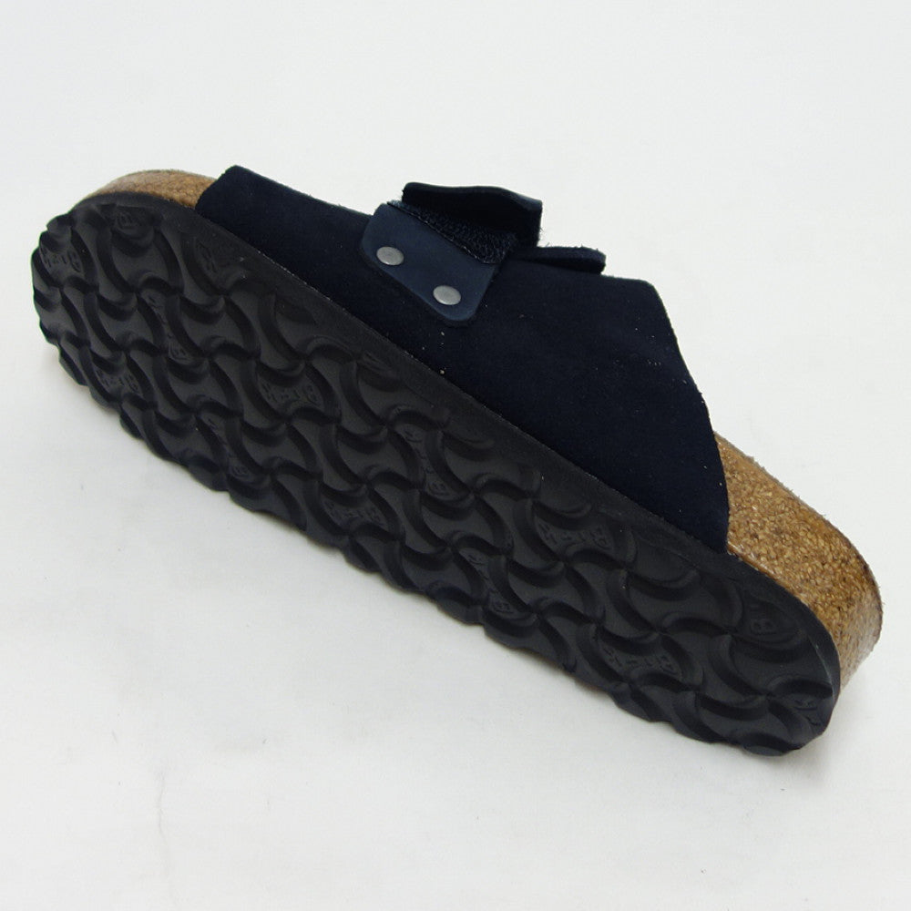 ビルケンシュトック BIRKENSTOCK Kyoto Soft Footbed(キョウト ソフトフットベッド) 1019291 ミッドナイト(ヌバック/スエード) (レディース サンダル ナローフィット)「正規輸入品」 「靴」