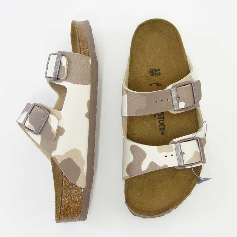 BIRKENSTOCK(ビルケンシュトック) ARIZONA(アリゾナ)キッズサンダル 1019324 Desert Soil Camo Almond ビーチサンダル 子ども靴「靴」