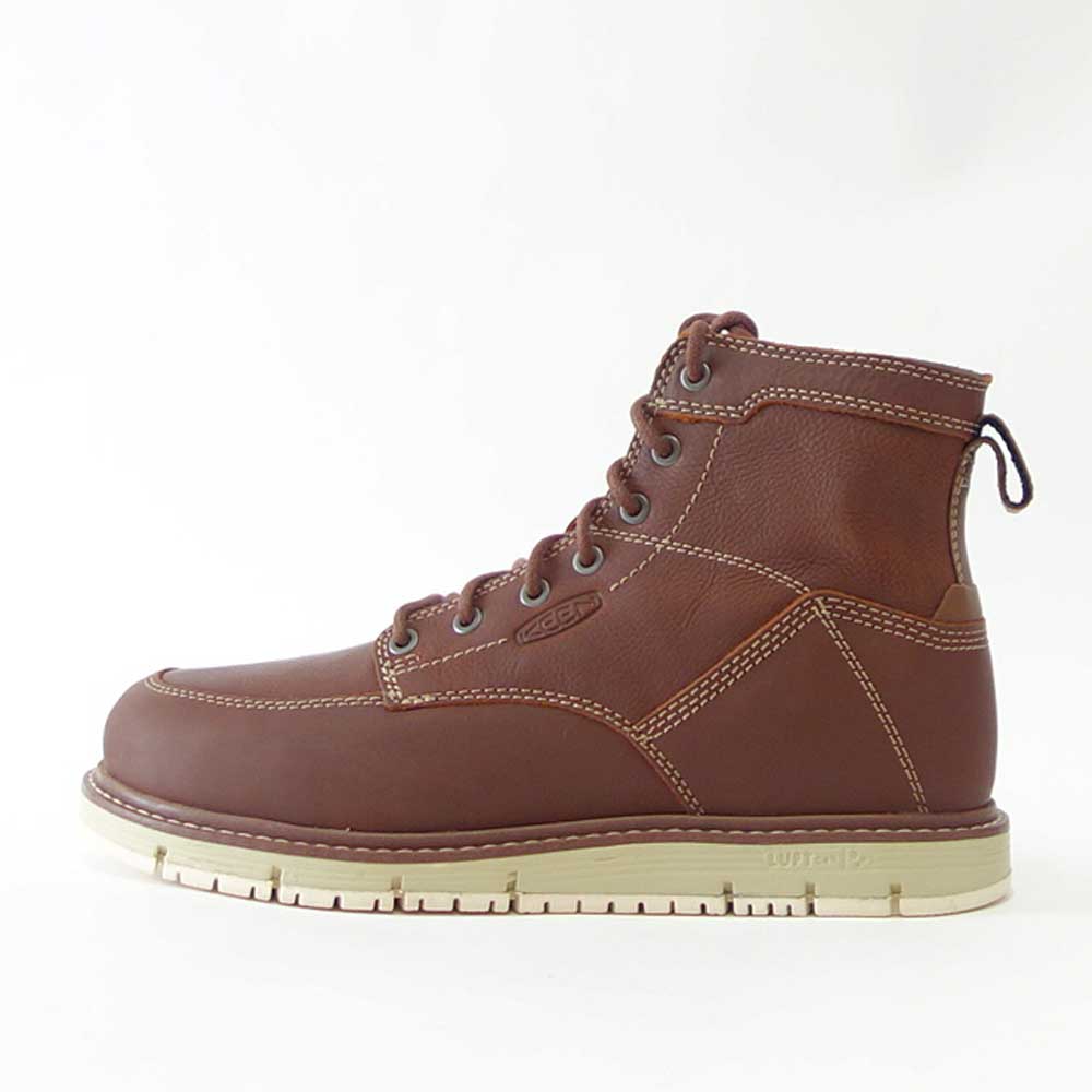 KEEN キーン サンノゼ シックス(ソフトトゥ) ワークブーツ 1020146(メンズ)カラー:Gingerbread/Off White 工事現場 アウトドア ウォーキングシューズ ハイキングシューズ「靴」